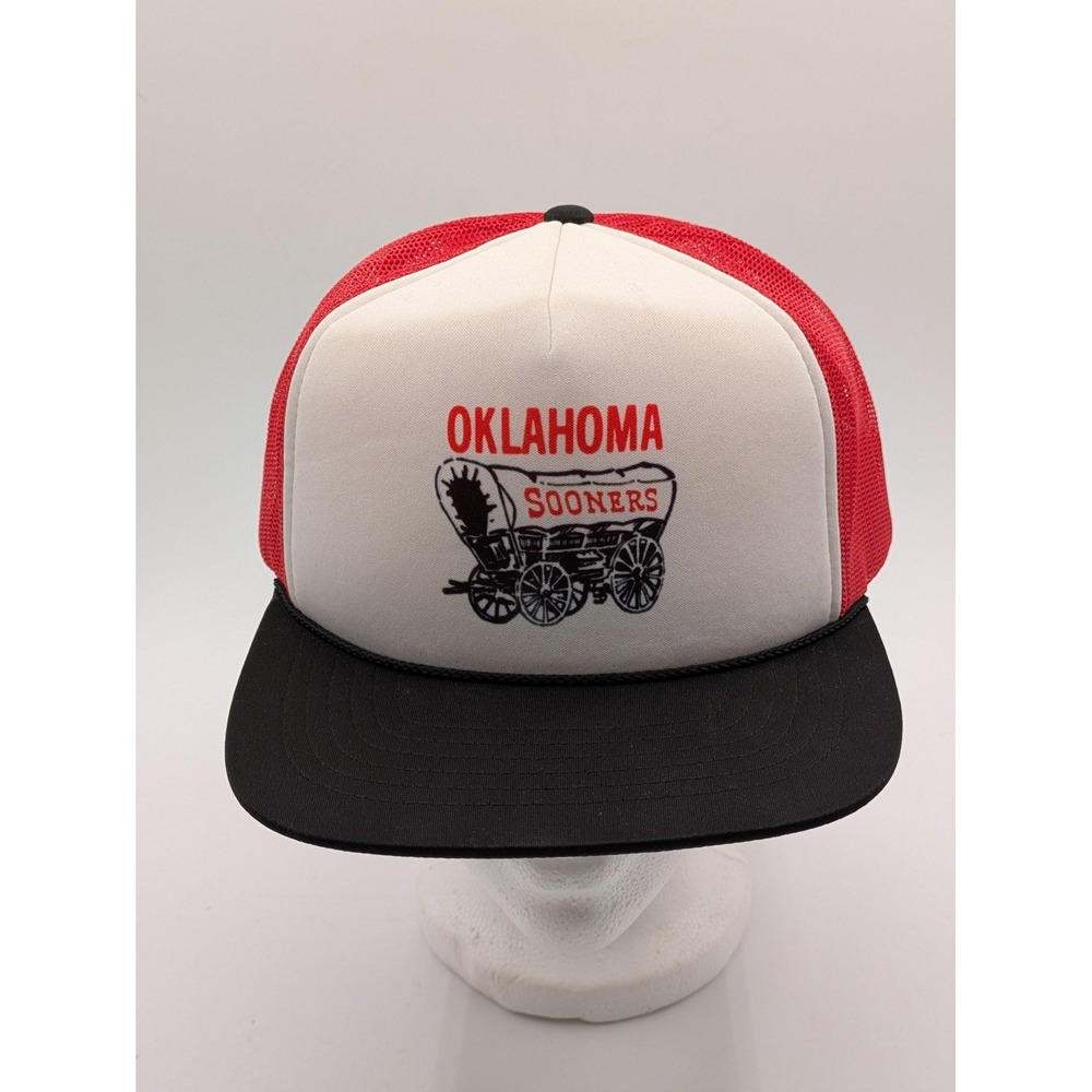 Oklahoma Sooners Richardson Snapback Trucker Hat Red White NCAA Football Cap OSF